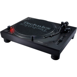 Technics SL-1210MK7 pickup cu acționare directă pentru DJ (motor cu acționare directă fără metal în construcția rotorului care generează o rotație stabilă, conectori alimentare/pfono)
