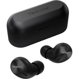 Technics EAH-AZ40M2 căști true wireless cu anularea zgomotului de fundal (Bluetooth Multipoint 3 dispozitive,tehnologie JustMyVoice,Driver 6mm), negru