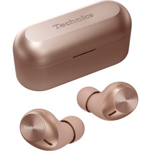 Technics EAH-AZ40M2 căști true wireless cu anularea zgomotului de fundal (Bluetooth Multipoint 3 dispozitive,tehnologie JustMyVoice,Driver 6mm), auriu