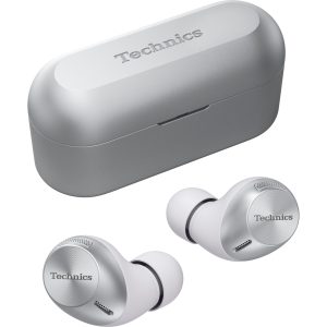 Technics EAH-AZ40M2 căști true wireless cu anularea zgomotului de fundal(Bluetooth Multipoint 3 dispozitive,JustMyVoice,Driver 6mm),argintiu