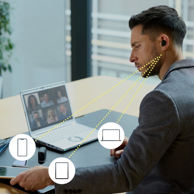 Technics EAH-AZ80E-K Technics EAH-AZ80 căști true wireless cu anularea zgomotului de fundal (Bluetooth Multipoint 3 dispozitive, JustMyVoice, driver 10mm), negru 8 Technics EAH-AZ80E-K 31 ast 2133629.jpg.pub .thumb .644.644