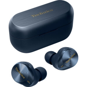 Technics EAH-AZ80 căști true wireless cu anularea zgomotului de fundal (Bluetooth Multipoint 3 dispozitive, JustMyVoice, driver 10mm), bleumarin